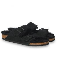 BIRKENSTOCK Arizona Shearling Classic Footbed Black Suede