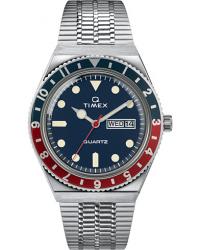 Timex Q Reissue 1979 Silver/Blue Dial