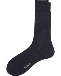 Pantherella Vale Cotton Socks Navy