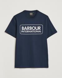 Barbour International Large Logo Crew Neck Tee Navy