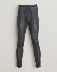 Zimmerli of Switzerland Wool/Silk Long Johns Charcoal