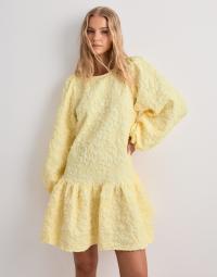 Pieces - Gul - Pcgretchen Ls Short Dress D2D Dmo