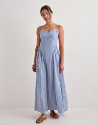 Only - Blå - Onltiari Strap Hip Dress Wvn