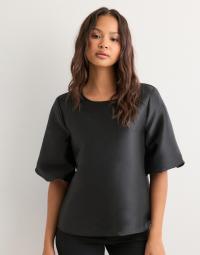 Vero Moda - Sort - Vmdaisy 2/4 O-Neck Top Wvn Exp SB6
