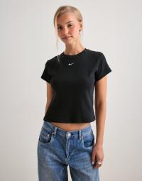 Nike - Sort - W Nsw Rib Tght Ss Tee