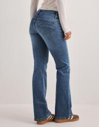 Only - Blå - Onlebba Low Bootcut Dnm Jeans RIM50