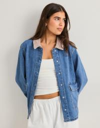 Vero Moda - Blå - Vmenya Ls Workwear Jacket