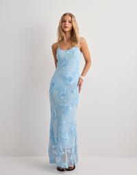 Pieces - Blå - Pceva Sl Ankle Dress Jrs Bc