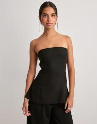 Pieces - Sort - Pcmajse Fitted Bandeau Top Wvn D2D