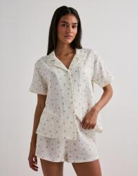 Hunkemöller - Hvid - Short Muslin Flower