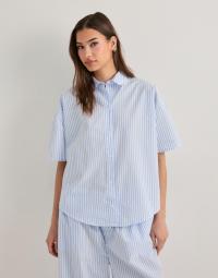 Calvin Klein Underwear - Blå - Relaxed Poplin Ss Shirt