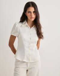 Neo Noir - Hvid - Lyselle Heavy Sateen Shirt