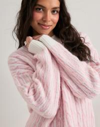 Pieces - Pink - Pcrigmor Ls Oneck Pullover