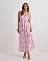 Vero Moda - Pink - Vmjosie Sl Ankle Frill Dress Wvn Ga