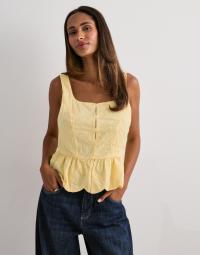 Pieces - Gul - Pcmarli Sl Top Wvn D2D