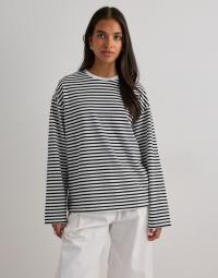 Pieces - Ternet/Stribet - Pcsadie Ls Top Noos