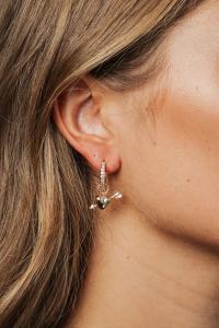 BOW19 - Guld - Arrowed Love Earring