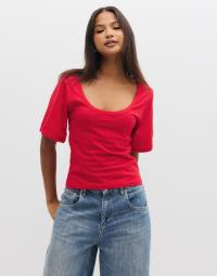 Nelly - Rød - Batwing Sleeve Tee