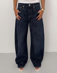 Nelly - Blå - Twisted Barrel Buckle Jeans
