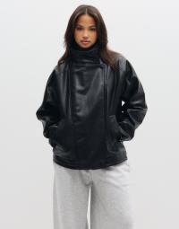 Pieces - Sort - Pcbritney Coated Aviator Jacket Wb