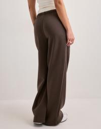 Pieces - Brun - Pcchilli Hw New Wide Swt Pants Noos
