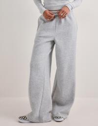Pieces - Grå - Pcchilli Hw New Wide Swt Pants Noos