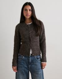 Vero Moda - Brun - Vmnovah Ls O-Neck Button Cardi Ga N