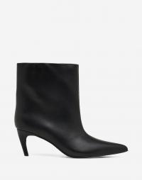 Nelly - Sort - Mid Heel Ankel Boot