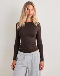 Pieces - Brun - Pclula Ls Top Jrs Noos
