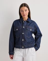 Pieces - Blå - Pcelma Denim Jacket Noos Bc