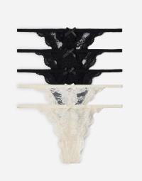 Nelly - Sort - Adorable 5-Pack Thong