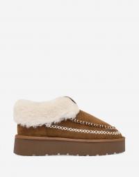 Nelly - Brun - Stitched Platform Boot