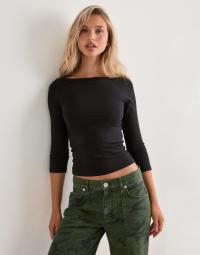 Pieces - Sort - Pcphoebe 3/4 Boatneck Top Jrs Noos
