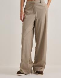 Pieces - Beige - Pcrosa Hw Wide Pant Noos Bc