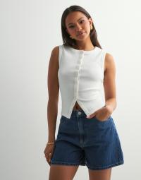 Pieces - Blå - Pcabbi Mw Shorts Noos