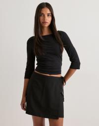Pieces - Sort - Pcbosella Mw Wrap Skirt Noos Bc