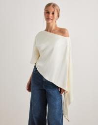 Malina - Hvid - Aria One Shoulder Asymmetric S