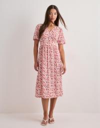 Pieces - Blomstret - Pctala Ss Midi Dress Noos Bc