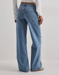 Only - Blå - Onlmadison Blush Hw Wide Dnm CRO371