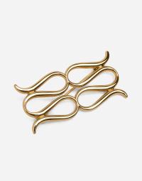Malina - Guld - Monogram Brooch