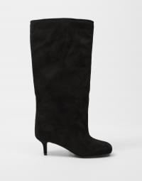 Nelly - Sort - Round Wide Shaft Boot