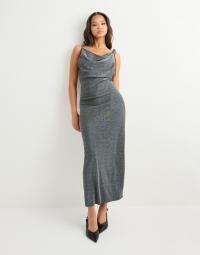 Vero Moda - Sølv - Awursula Sl Square Neck 7/8 Dress