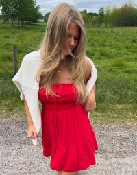 Nelly - Rød - Summer Breeze Short Dress