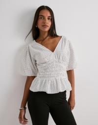 Neo Noir - Hvid - Sapura Mini Dot Blouse