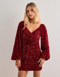 Nelly - Rød - Sparkle Heartshaped Dress