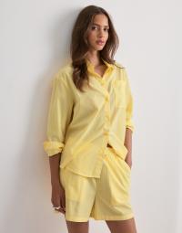 Pieces - Gul - Pcbibby Ls Shirt Msa Wvn Bc