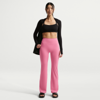Nike Zenvy-leggings med høj talje og svaj uden søm foran til kvinder - Pink