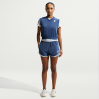 Nike Chill Terry-shorts med mellemhøj talje til kvinder - blå