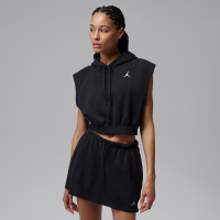 Jordan Brooklyn Fleece-top i french terry til kvinder - sort