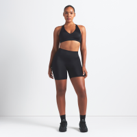 NikeSKIMS Satin Shine-cykelshorts med høj talje til kvinder (13 cm) - sort